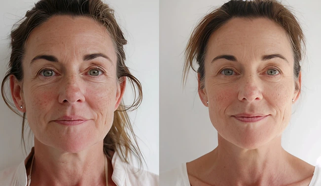 chemical peel before and after